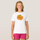 Halloween Pumpkin, lächelnd Kürbis, Trick oder Tre T-Shirt (Vorne ganz)