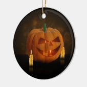 Halloween Pumpkin Lantern mit Kerzen Keramikornament (Links)