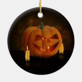 Halloween Pumpkin Lantern mit Kerzen Keramikornament (Hinten)