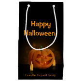 Halloween Pumpkin Lantern mit Kerzen Kleine Geschenktüte (Vorderseite)