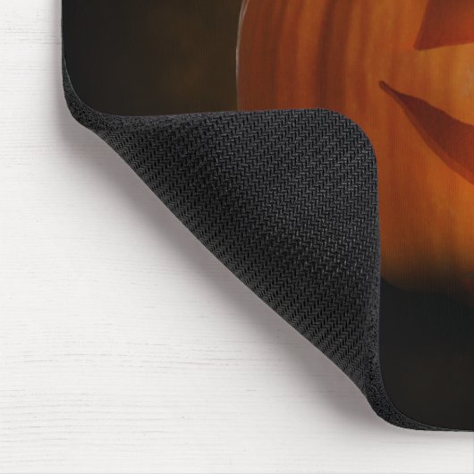 Halloween Pumpkin Lantern mit Kerzen Mousepad (Ecke)