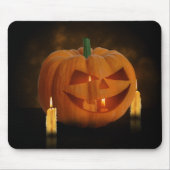 Halloween Pumpkin Lantern mit Kerzen Mousepad (Vorne)