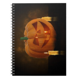 Halloween Pumpkin Lantern mit Kerzen Notizblock