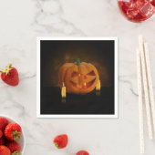 Halloween Pumpkin Lantern mit Kerzen Serviette (Beispiel)