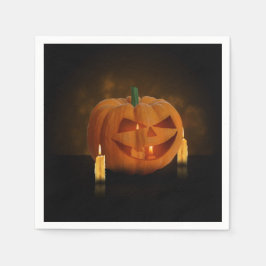 Halloween Pumpkin Lantern mit Kerzen Serviette