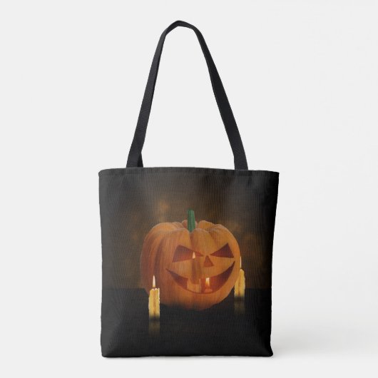 Halloween Pumpkin Lantern mit Kerzen Tasche (Rückseite)