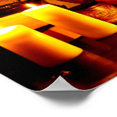 Halloween Pumpkin Lantern Poster (Ecke)