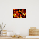 Halloween Pumpkin Lantern Poster (Küche)