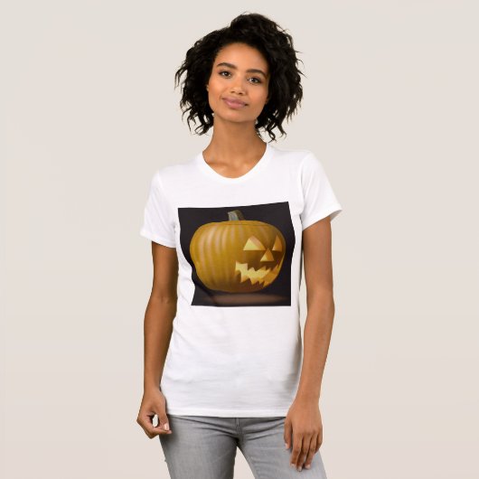 Halloween Pumpkin Lantern T - Shirt (Vorne ganz)