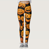 Halloween Pumpkin Leggings (Vorderseite)