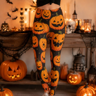 Halloween Pumpkin Leggings
