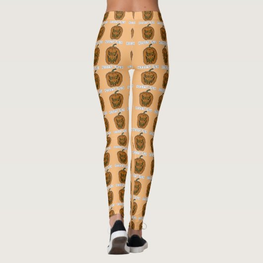 Halloween Pumpkin Leggings (Rückseite)