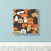 Halloween Pumpkin Leinwanddruck (Insitu (Holzboden))