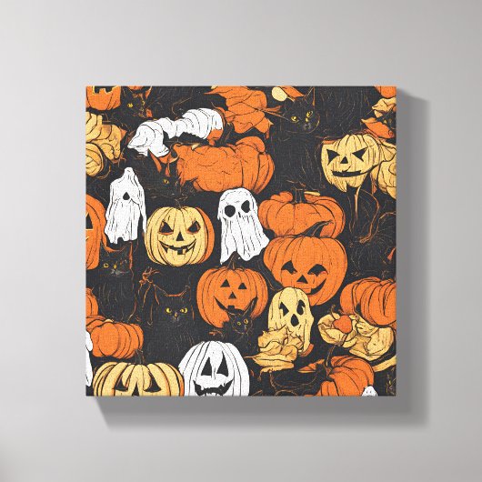 Halloween Pumpkin Leinwanddruck (Vorderseite)