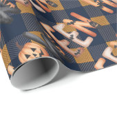 Halloween Pumpkin Lettering Geschenkpapier (Rolleneckpunkt)