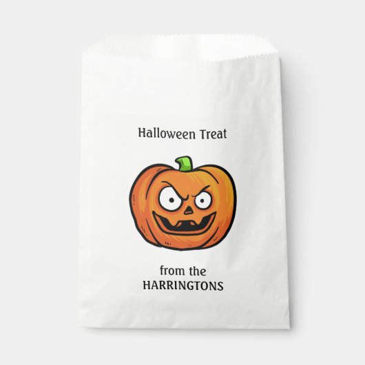 Halloween Pumpkin-Liebestaschen Geschenktütchen (Vorderseite)
