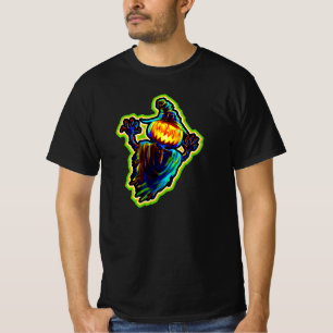 Halloween Pumpkin Light Zombie Monster Ghost Hat T T-Shirt