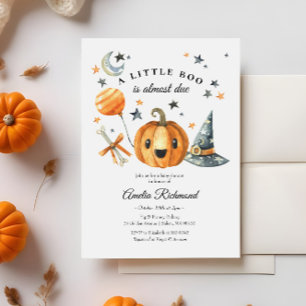 Halloween Pumpkin Little Boo Baby Dusche Einladung