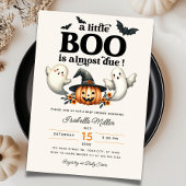 Halloween Pumpkin Little Boo Baby Dusche Einladung