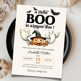 Halloween Pumpkin Little Boo Baby Dusche Einladung