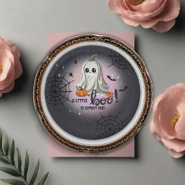 Halloween Pumpkin Little Boo Baby Dusche Pappteller