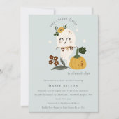 Halloween Pumpkin Little Boo Baby Shower Einladung (Vorderseite)