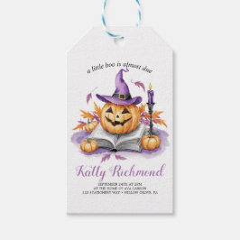Halloween Pumpkin Little Boo Babydusche Geschenkanhänger