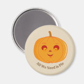 Halloween Pumpkin Magnet (Vorderseite/Rückseite)