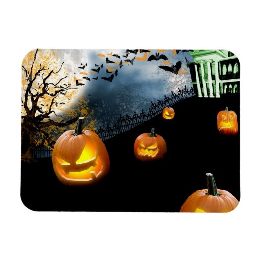Halloween Pumpkin Magnet (Horizontal)