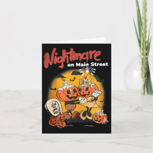 Halloween Pumpkin Mainstreet Vintag auf Hauptnacht Karte