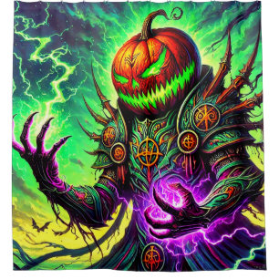Halloween Pumpkin Man Duschvorhang