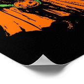 Halloween Pumpkin Man Need Head Costume Party Poster (Ecke)