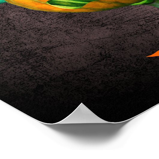Halloween Pumpkin Man Personalisiert Poster (Ecke)