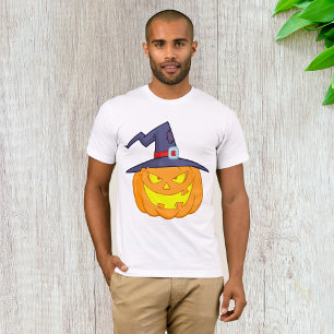 Halloween Pumpkin mit einem Hexenhutenmann-T - Shi T-Shirt