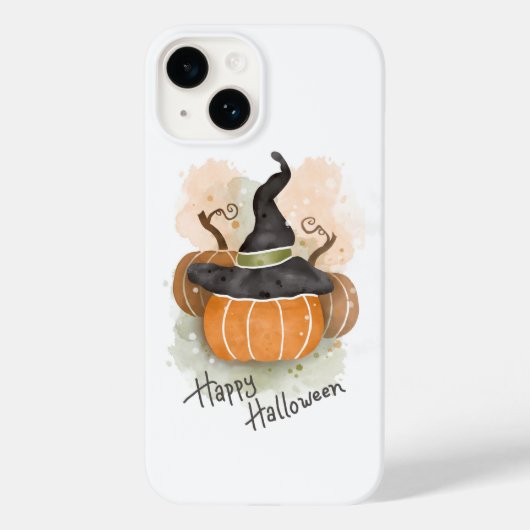Halloween Pumpkin mit Hexenhut Case-Mate iPhone Hülle (Rückseite)