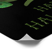 Halloween Pumpkin mit Reben Poster (Ecke)