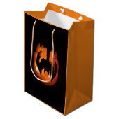 Halloween Pumpkin Mittlere Geschenktüte (Vorderseite Schrägansicht)