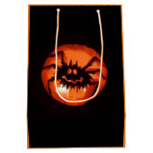 Halloween Pumpkin Mittlere Geschenktüte (Rückseite)