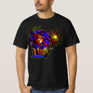 Halloween Pumpkin-Monster mit Lampen-T - Shirt