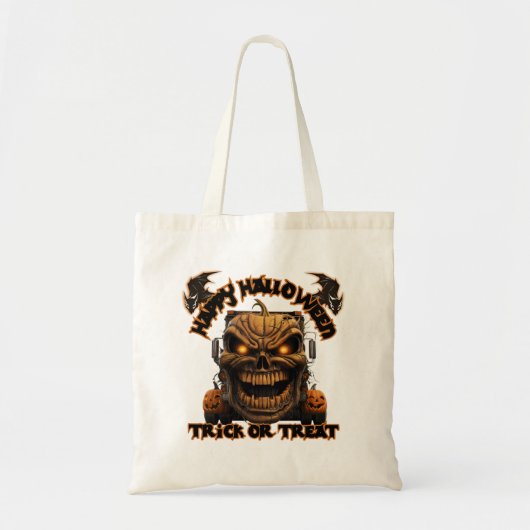 Halloween Pumpkin Monster Truck Spooky Spuk Nig Tragetasche (Vorne)