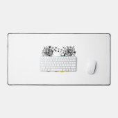 Halloween Pumpkin Music Symbols Musiklehrer Schreibtischunterlage (Tastatur & Maus)