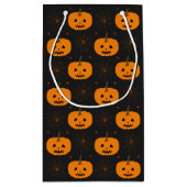 Halloween Pumpkin Muster kleine Geschenktasche Kleine Geschenktüte (Rückseite)