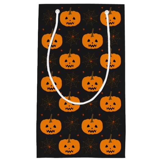 Halloween Pumpkin Muster kleine Geschenktasche Kleine Geschenktüte (Vorderseite)