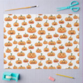 Halloween Pumpkin Nahtloses Muster Seidenpapier (Basteln)