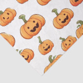 Halloween Pumpkin Nahtloses Muster Seidenpapier (Ausschnitt)