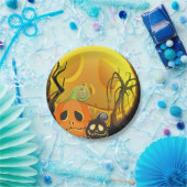 Halloween Pumpkin Niedlich Whimsical Party Pappteller (Party)