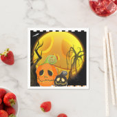Halloween Pumpkin Niedlich Whimsical Party Serviette (Beispiel)