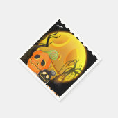 Halloween Pumpkin Niedlich Whimsical Party Serviette (Ecke)