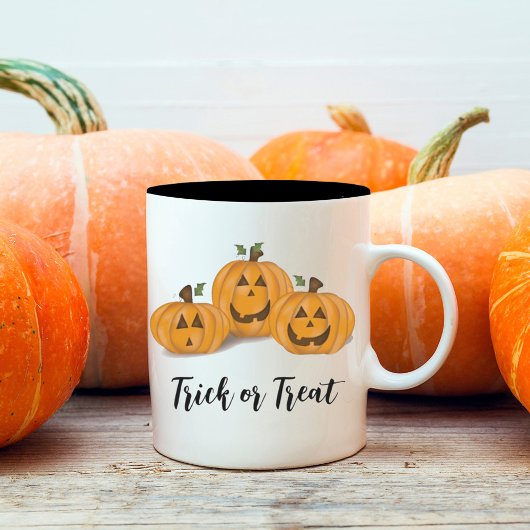 Halloween Pumpkin Niedlicher Jack O'lanterns Funny Zweifarbige Tasse