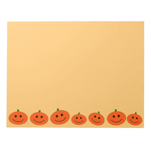 Halloween Pumpkin Notizblock (Vorderseite)